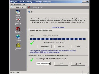 Spybot Search & Destroy 1.3